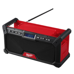 Ραδιόφωνο εργοταξίου μπαταρίας DAB+ Milwaukee M18 RADDAB+G2-0 με Bluetooth και φορτιστή