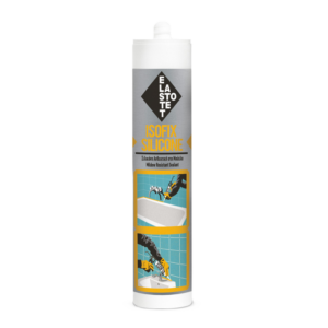 ISOFIX SILICONE Elastotet αντιμουχλική σιλικόνη σε φύσιγγα για σφράγιση ειδών υγιεινής και μη πορωδών υλικών.